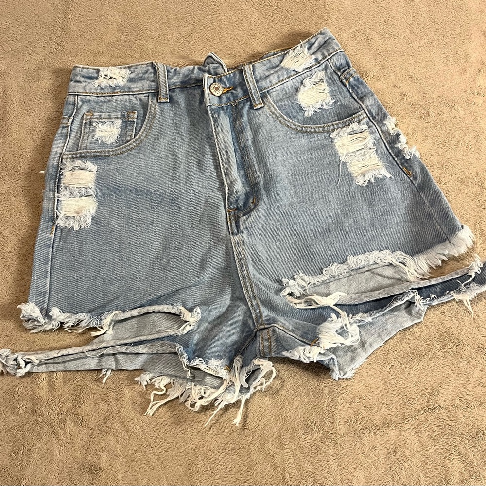 Shein Distressed Denim Shorts